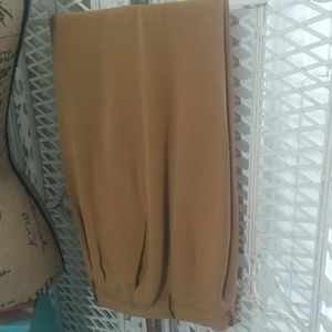Katherine Kelly Gold Silk Fully Lined Slacks Sz 10